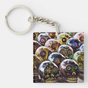 Sugar Skulls Acrylic Keychain