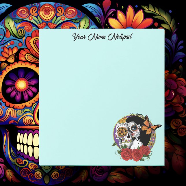 Sugar Skulls Art Nouveau Notepad (Creator Uploaded)
