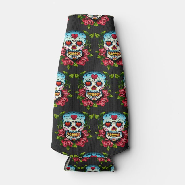Sugar Skulls Bottle Cooler (Front)