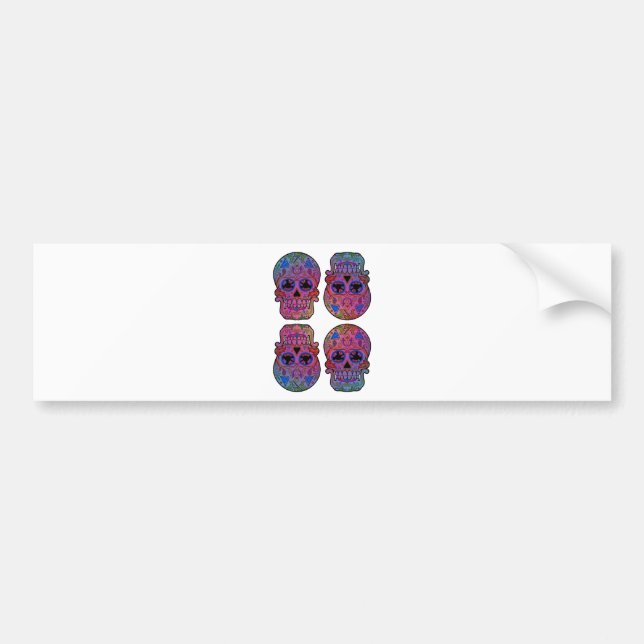 Sugar Skulls Bumper Sticker (Front)