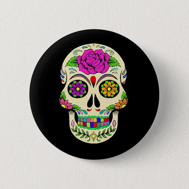 Sugar Skulls Button (Front)