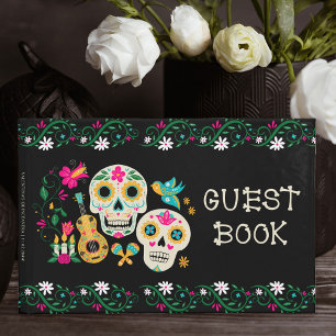 Sugar Skulls Day of the Dead Personalised Guest Book