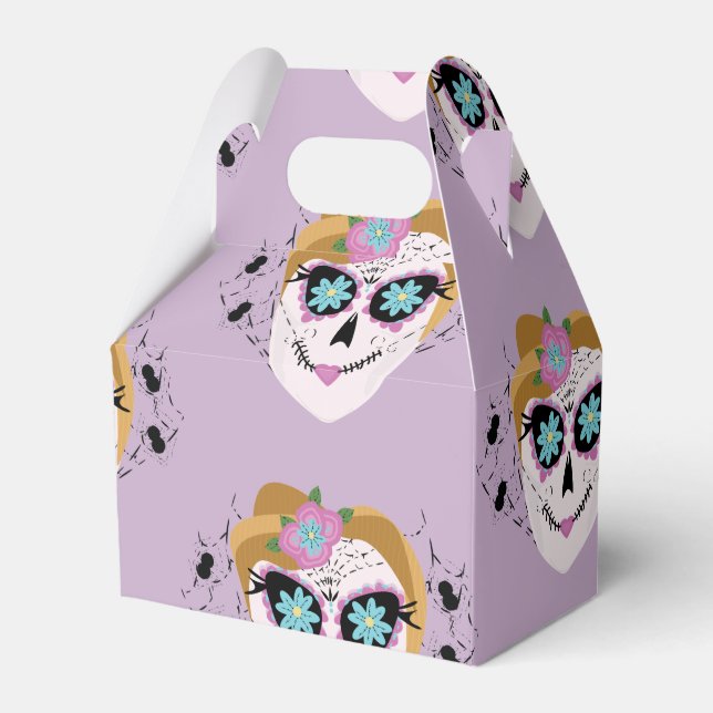 Sugar Skulls Dia De Los Muertos Favour Box (Front Side)