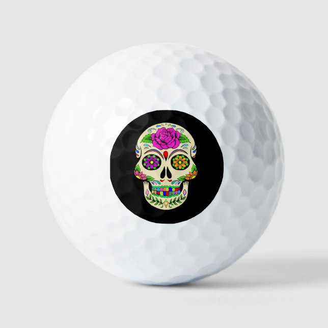 Sugar Skulls Golf Balls (Front)