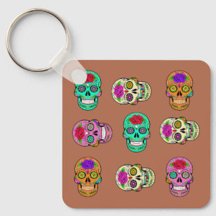 Sugar Skulls  Key Ring