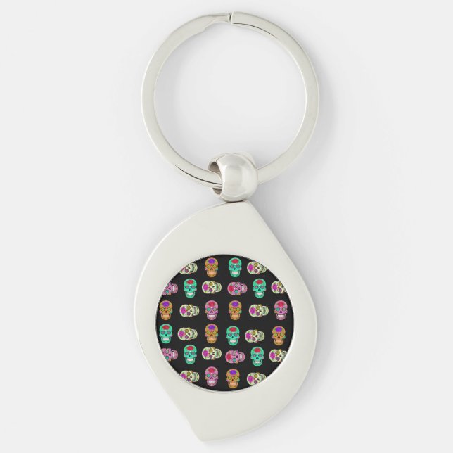Sugar Skulls  Key Ring (Front)