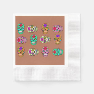 Sugar Skulls  Napkin