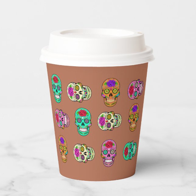 Sugar Skulls  Paper Cups (Front)