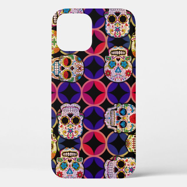 Sugar Skulls Pattern Case-Mate iPhone Case (Back)