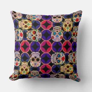 Sugar Skulls Pattern Cushion