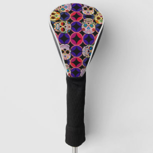 Sugar Skulls Pattern Golf Head Cover