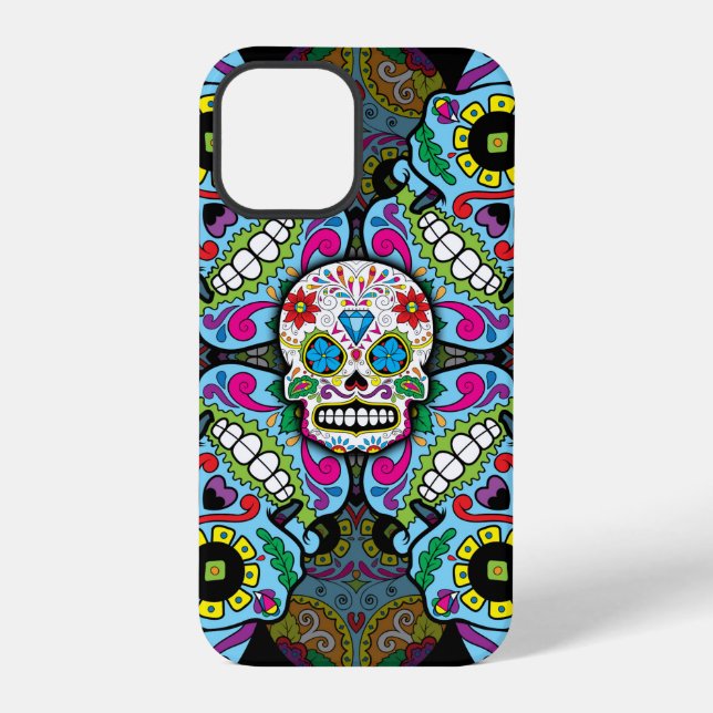 Sugar Skulls Pattern iPhone Case (Back)