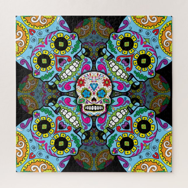 Sugar Skulls Pattern Jigsaw Puzzle (Vertical)