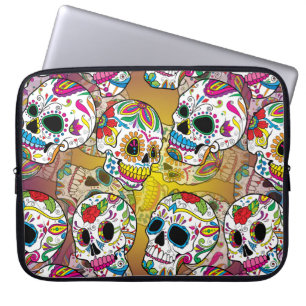 Sugar Skulls Pattern Laptop Sleeve