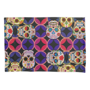 Sugar Skulls Pattern Pillowcase