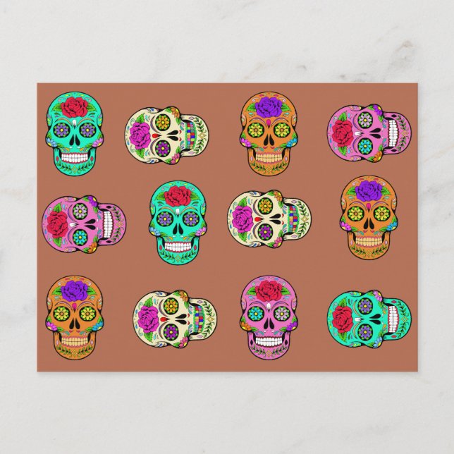 Sugar Skulls Postcard (Front)