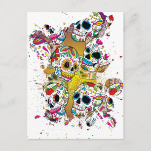 Sugar Skulls Postcard