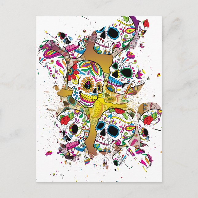 Sugar Skulls Postcard (Front)