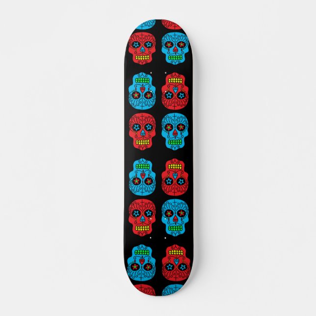 Sugar Skulls Skateboard (Front)