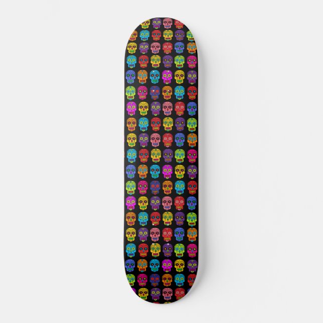 Sugar Skulls Skateboard (Front)