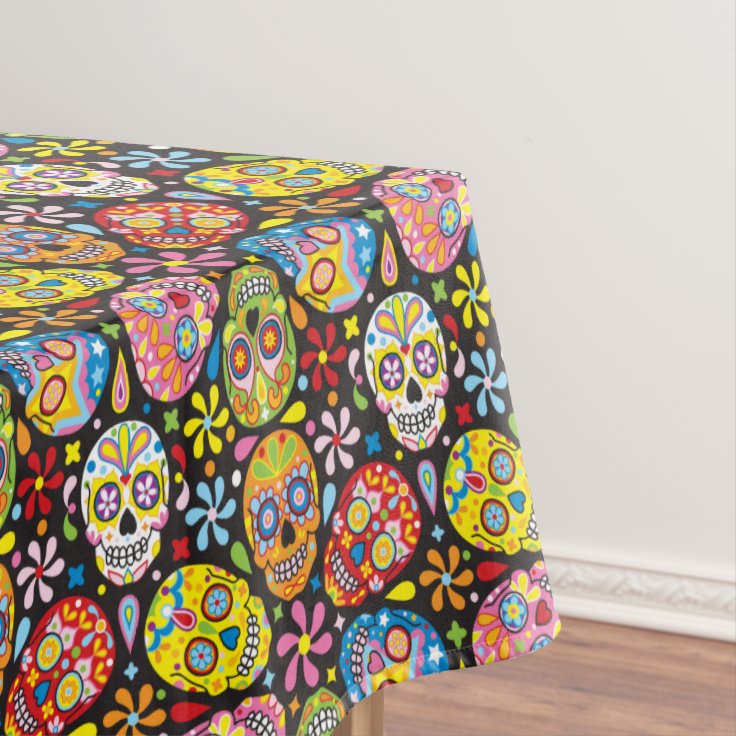 sugar skull tablecloth