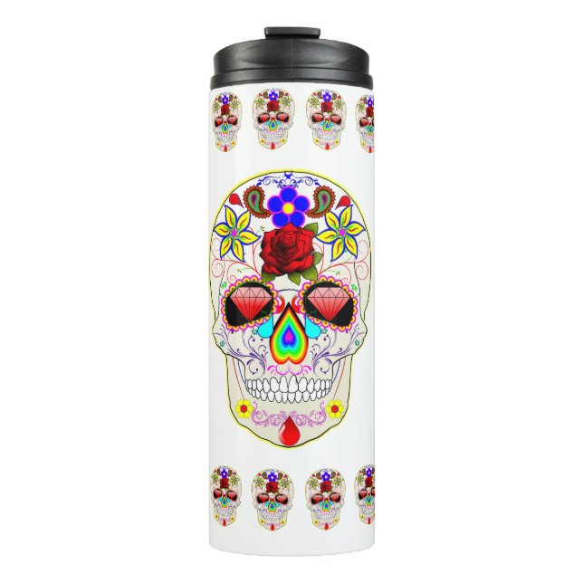 Sugar Skulls Thermal Tumbler (Front)
