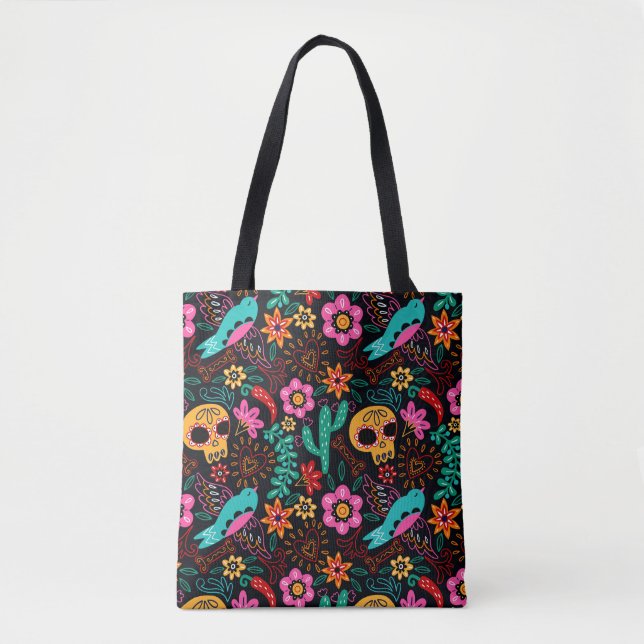 Sugar Skulls Tote Bag (Front)