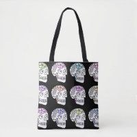 Sugar Skulls With Flowers
