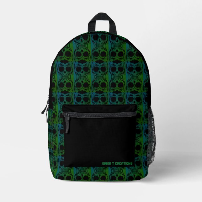 Sugar Skully Printed Backpack (Front)