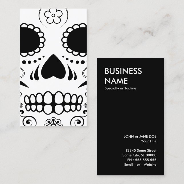 sugar skullz : 1 business card (Front/Back)
