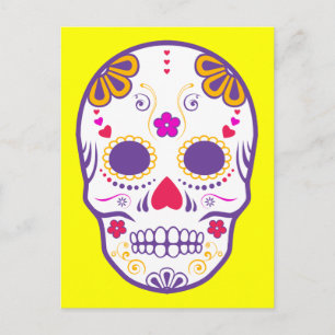 sugar skullz : 1 postcard