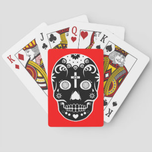 sugar skullz : 2 playing cards