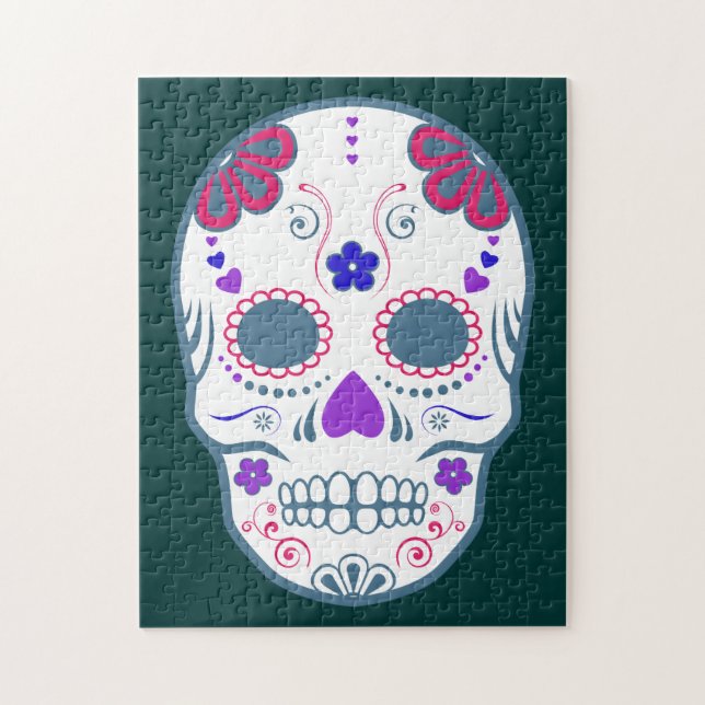 sugar skullz jigsaw puzzle (Vertical)