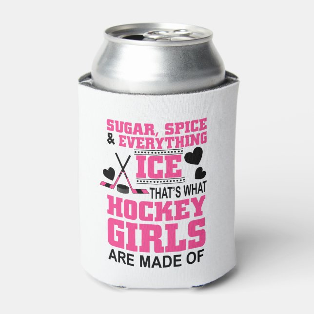 sugar spice and everything ice girls hockey can cooler (Can Front)