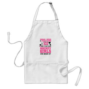 sugar spice and everything ice girls hockey standard apron
