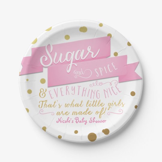 cute baby shower plates