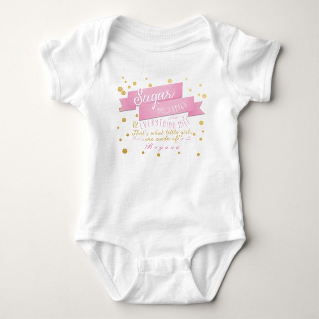 Sugar Spice & Everything Nice Personalised Shirt (Front)