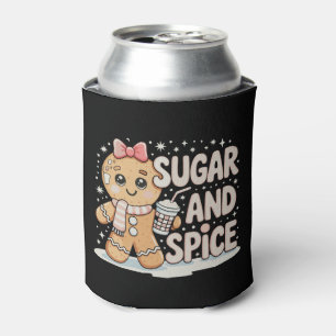 Sugar Spice Gingerbread Bougie Pink Christmas Xmas Can Cooler