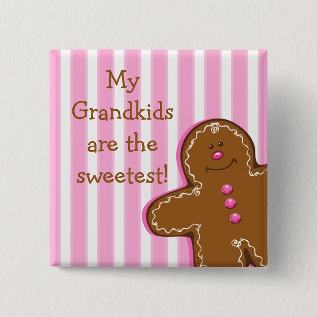 Sugar & Spice Gingerbread Custom Button (Front)
