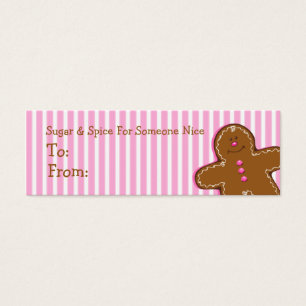 Sugar & Spice Gingerbread Custom Gift Tag