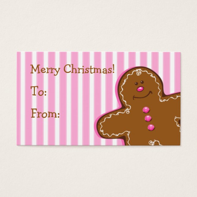 Sugar & Spice Gingerbread Custom Gift Tag (Front)