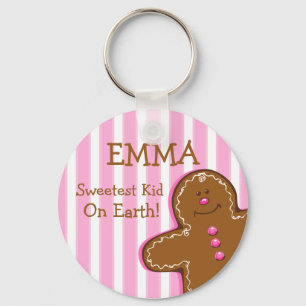 Sugar & Spice Gingerbread Custom Key Chain