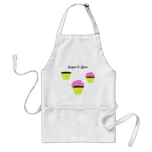 Sugar Spice Pink Frosting Chocolate Cupcakes Standard Apron