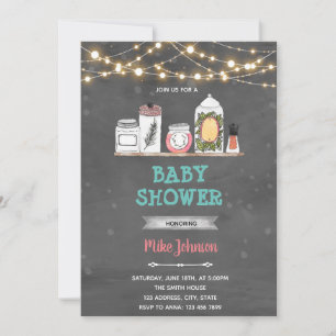 Sugar spice shower birthday invitation