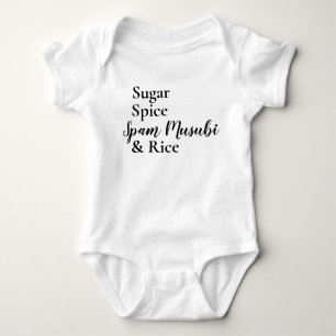 Sugar Spice Spam Musubi & Rice Baby Bodysuit
