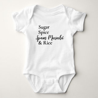 Sugar Spice Spam Musubi & Rice Baby Bodysuit