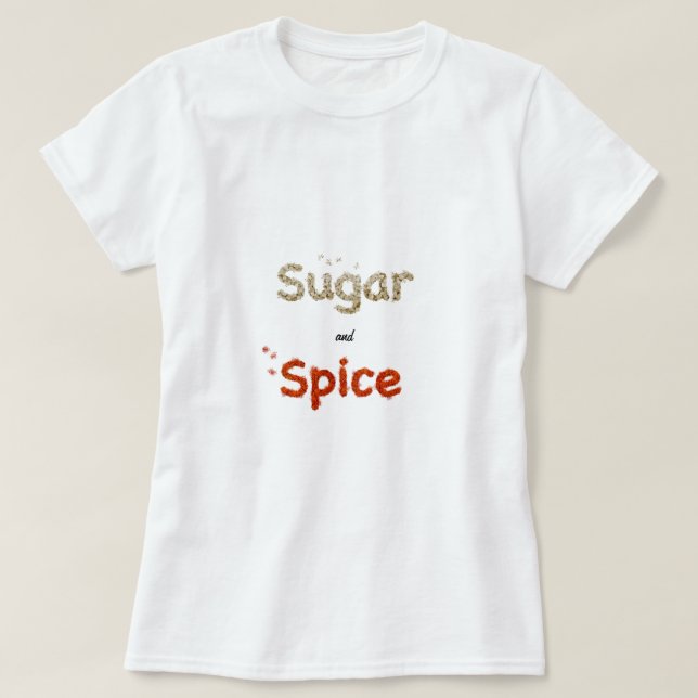 Sugar & Spice sugar cubes paprika chilli powder    T-Shirt (Design Front)