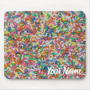 Sugar sprinkles colourful background gift mouse mat