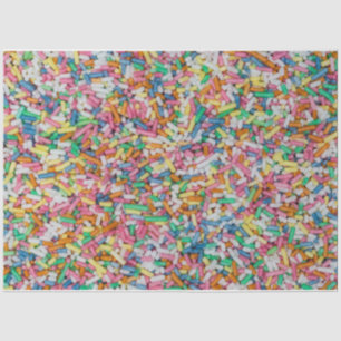 Sugar sprinkles colourful background gift tissue paper