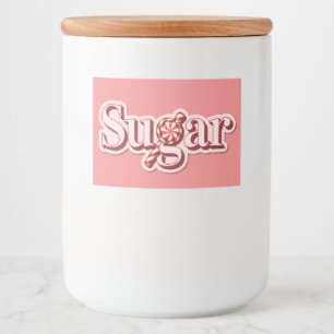 Sugar, Sticker for Food Container, by Natasha Us